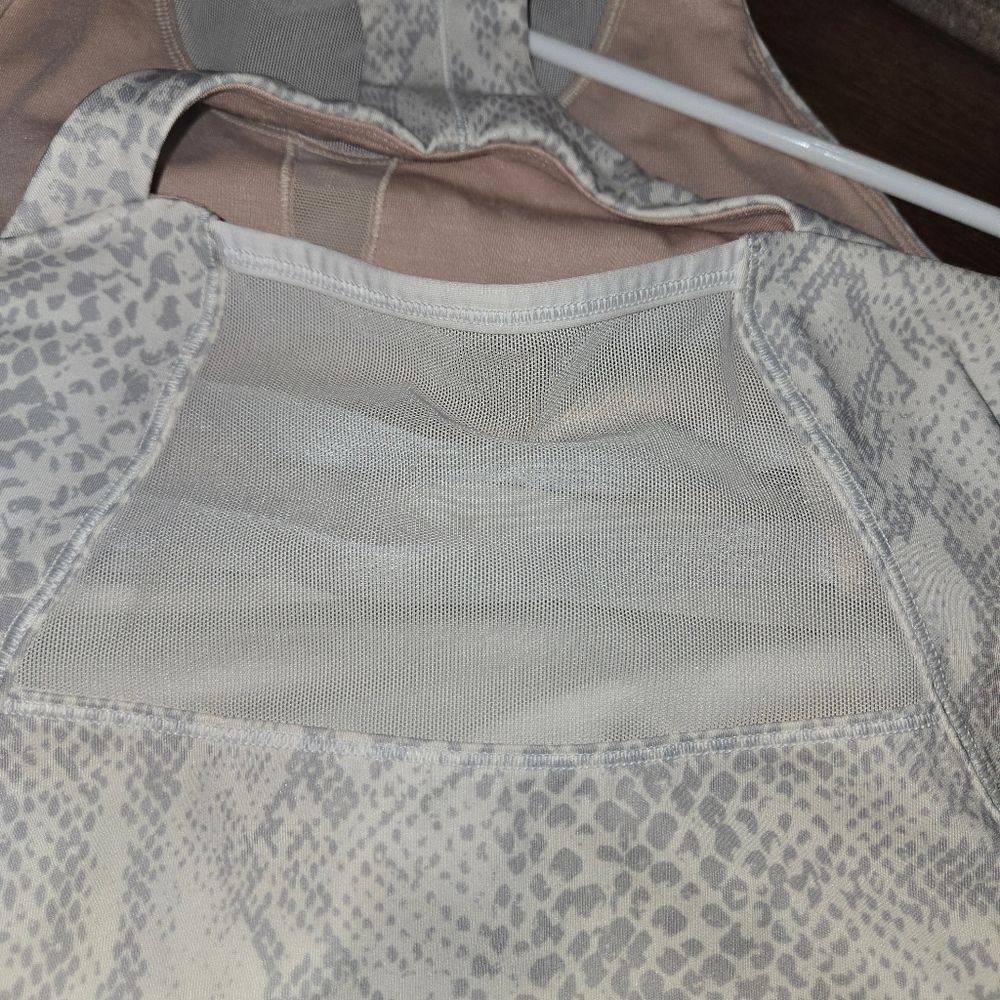 Women's White Patterned Tank Top - Picture 12 of 16